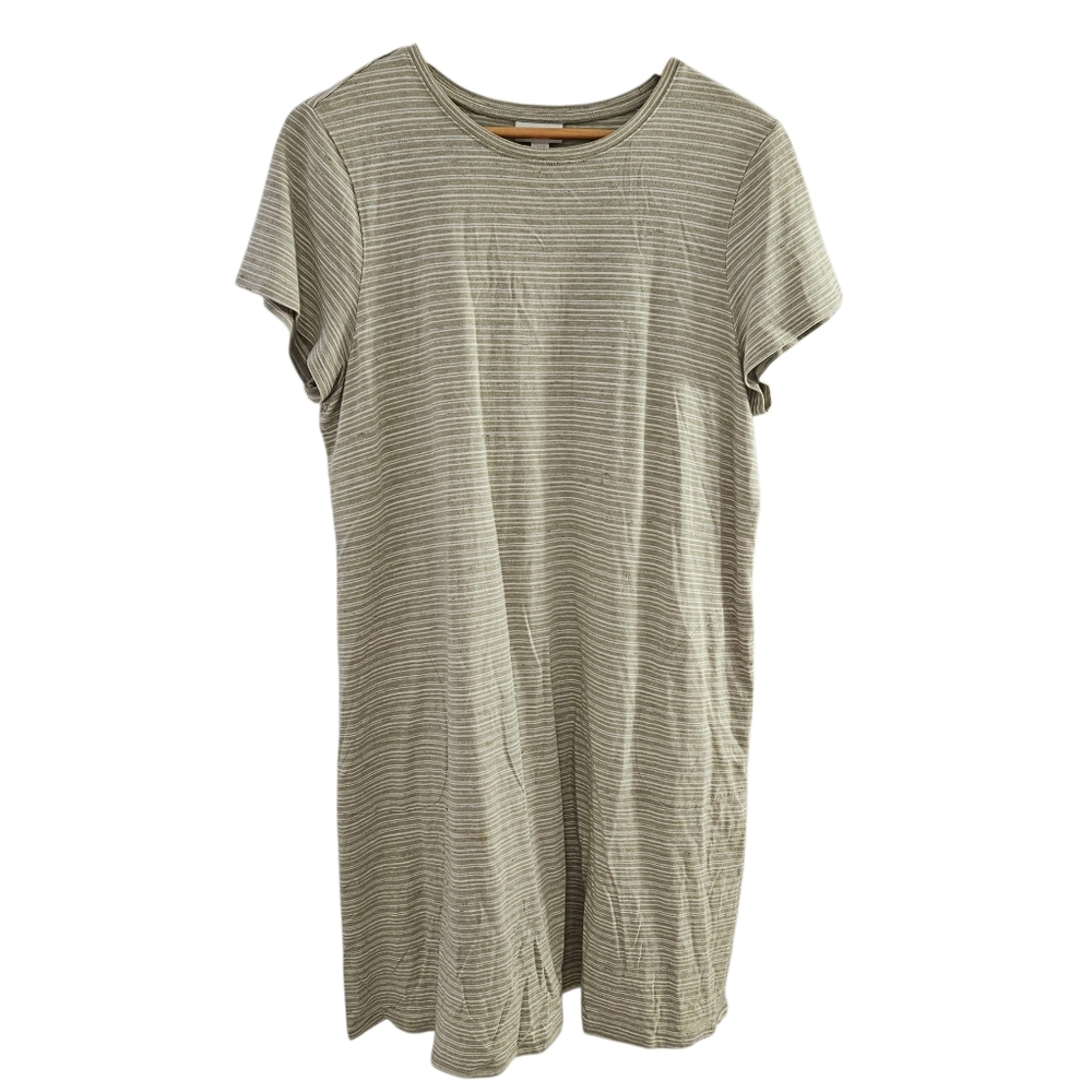 Pure Jill Women's Stripe Causal Dress With Pockets